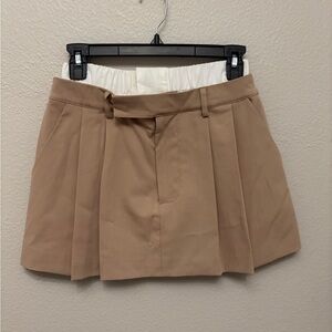 Forever 21 Cream and Tan Skirt
